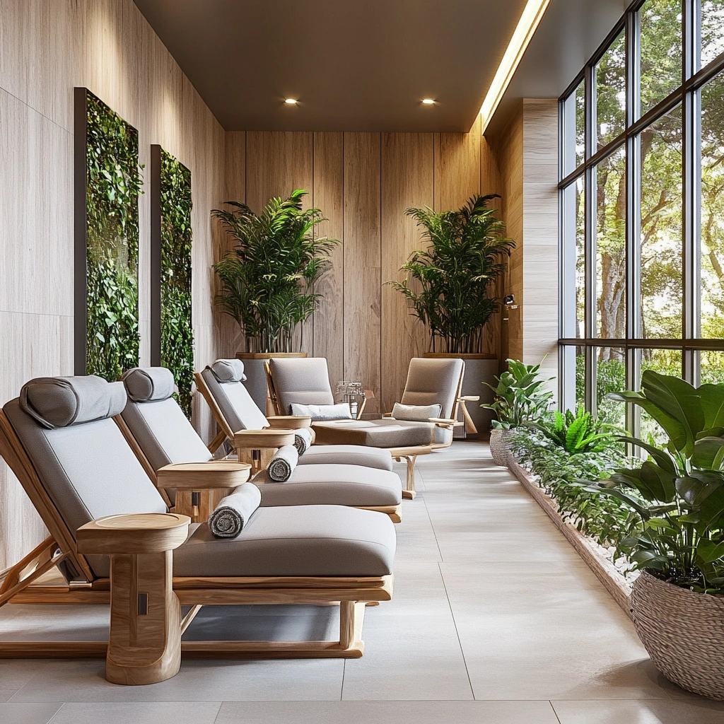 Зона відпочинку з комфортними кріслами